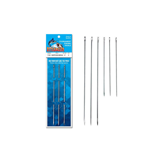 Stainless Steel Mortician Bait Rigging Needle (3 Pack) - RJ Boyle