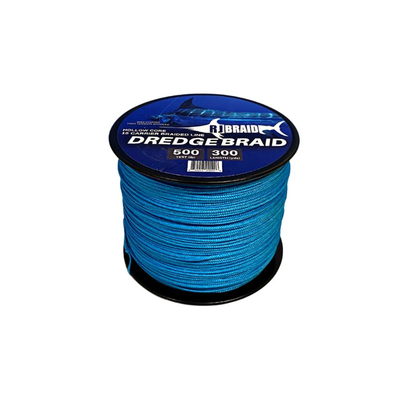 blue braided fishing line RJ Boyle Dredge Braid