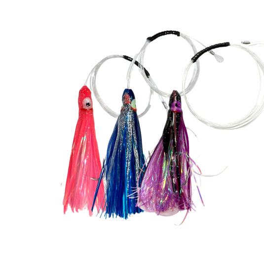 RJ Boyle Mahi/Tuna Bug - Multicolor with Fluorocarbon (3 Pack) - RJ Boyle