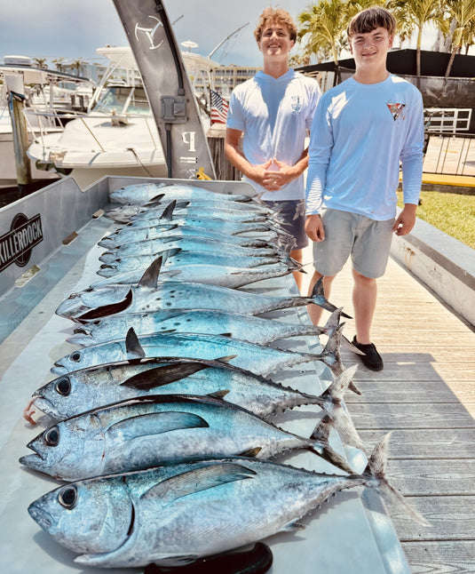 We caught plenty of fish and plenty of seaweed this week!