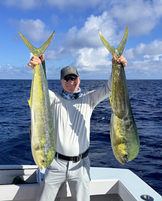 The ocean has been rough, but the fishing has been great!