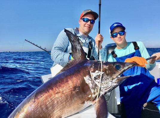 The forecast looks decent for the weekend and the swordfish are biting both day and night.