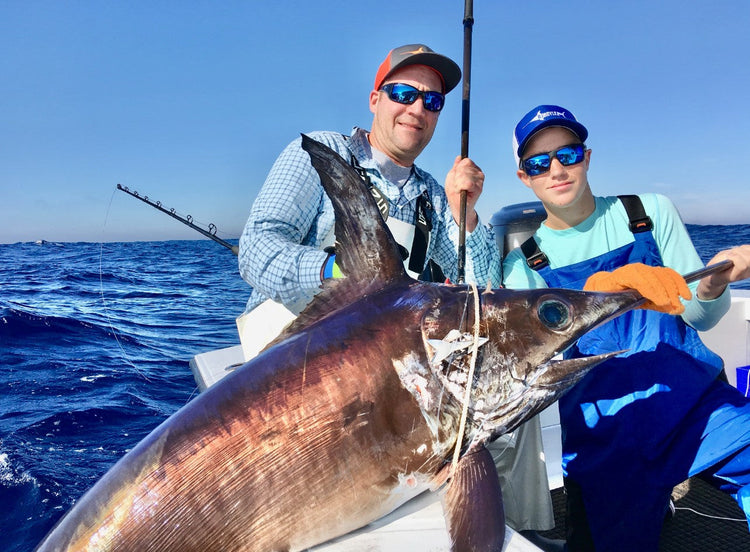 The forecast looks decent for the weekend and the swordfish are biting both day and night.