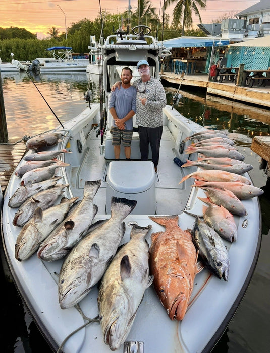 Now that's a serious haul of fish. 