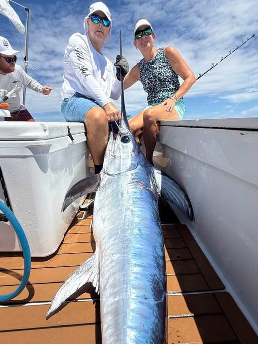 The fish are still biting, even with all the crazy heat!