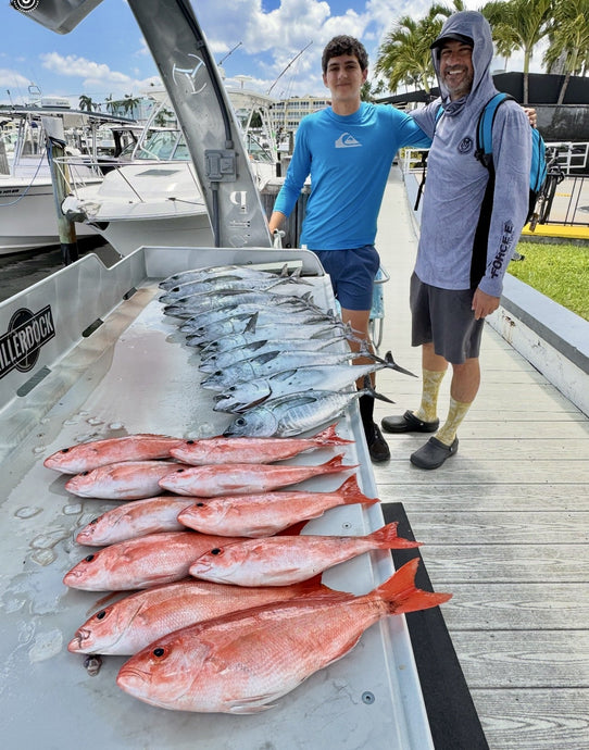 The summer snapper bite is in full swing both day and night.