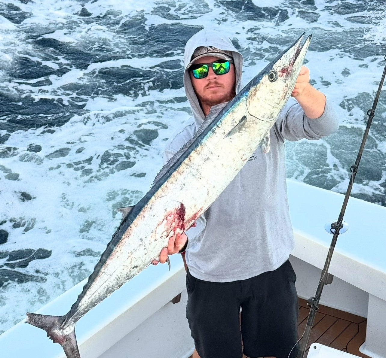Wahoo and Mahi bite continues as the storm pushes by.