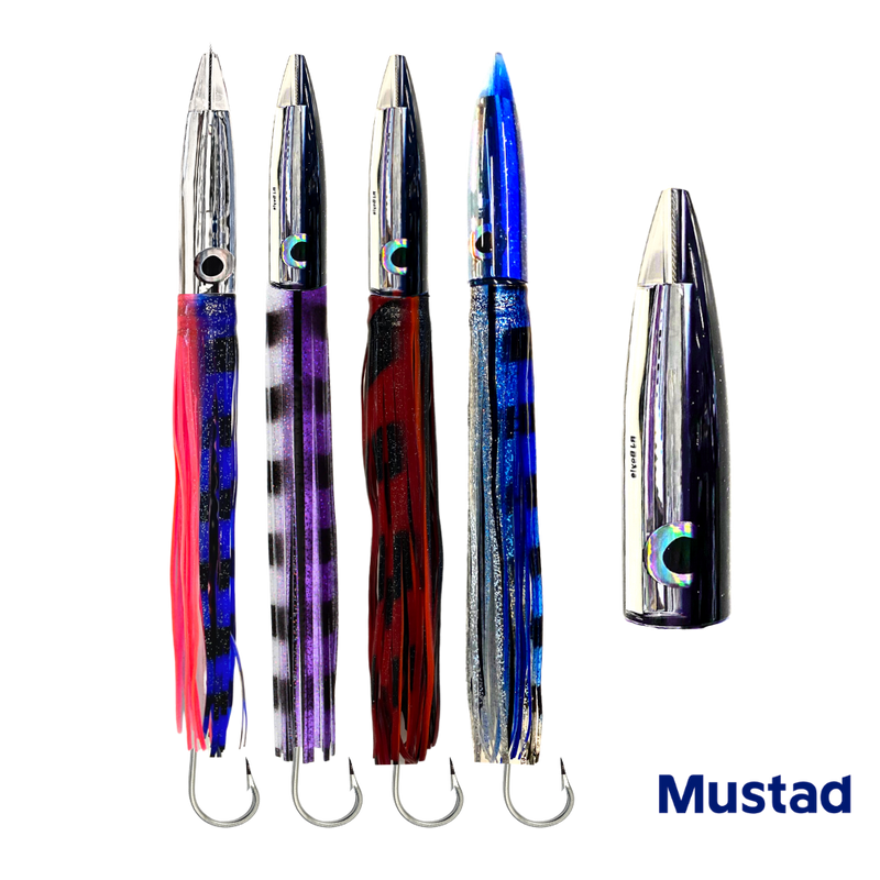 Load image into Gallery viewer, RJ Boyle Wahoo High Speed Trolling Rig - Mirrored Bullet
