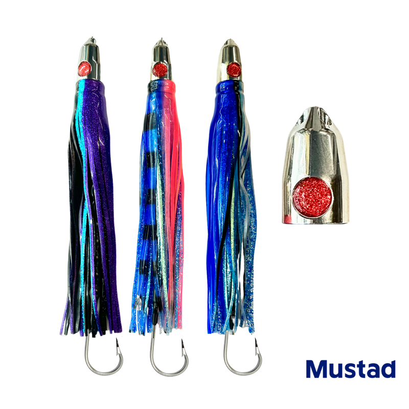 Load image into Gallery viewer, RJ Boyle Wahoo High Speed Trolling Rig - Chrome Jet - 4 Hole
