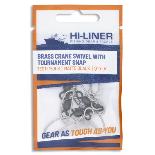 Hi-Liner Brass Crane Swivels with Tournament Snap