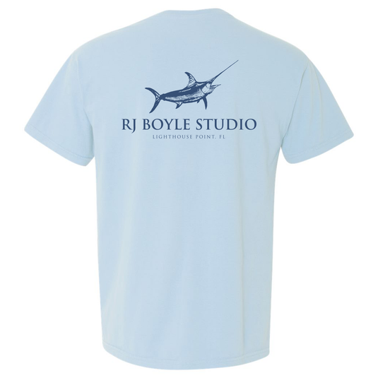 Comfort Colors Vineyard Sword T-Shirt - Ice Blue - RJ Boyle