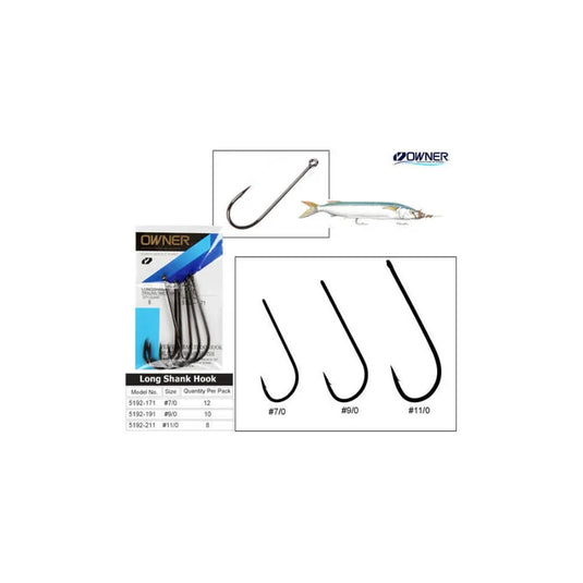 Owner Long Shank Hook - 5192 Trolling/Bait Hook