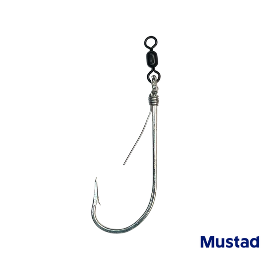 Mustad x RJ Boyle Strip Hook with Pin Rig & Swivel