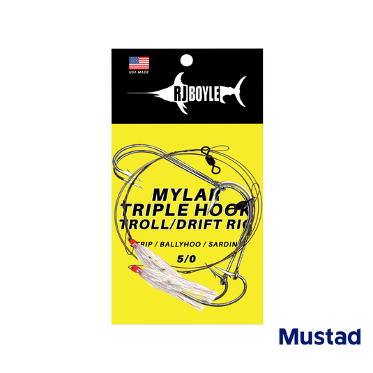 RJ Boyle Mylar Triple Hook Troll/Drift Rig - RJ Boyle