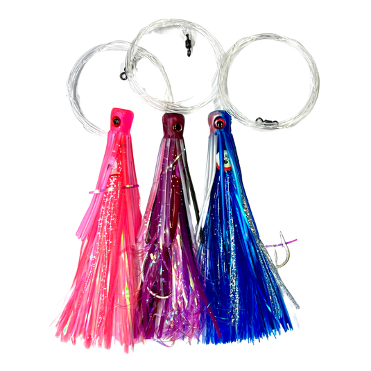 RJ Boyle Mahi Trolling Rig with Fluorocarbon (3 Pack)