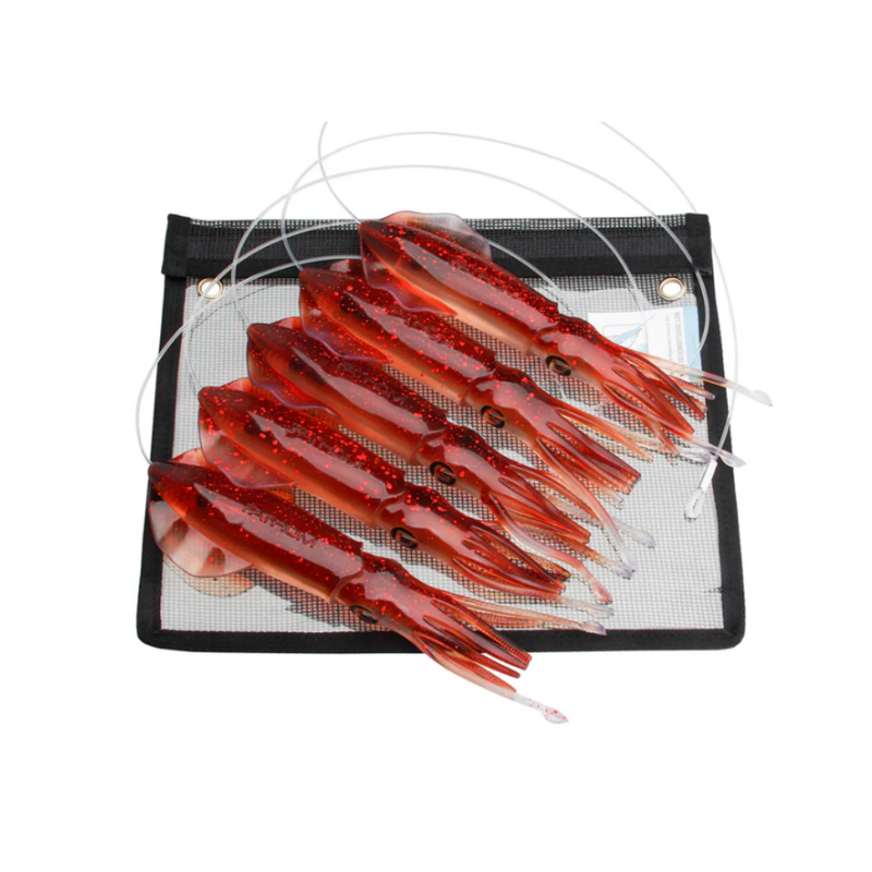 Load image into Gallery viewer, Fathom Pre-Rigged Vivid Squid Chains 9"
