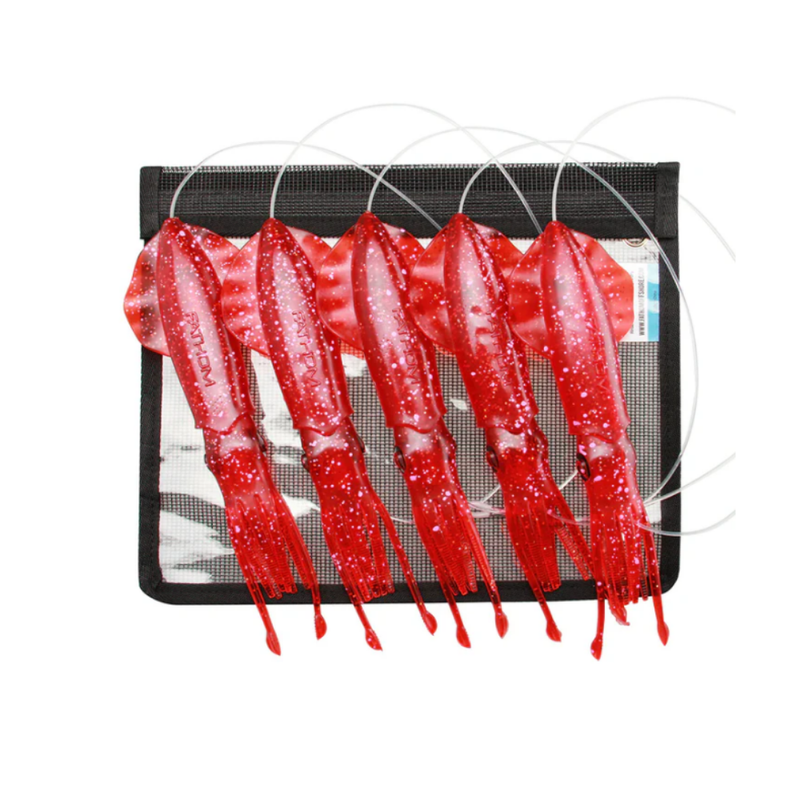 Load image into Gallery viewer, Fathom Pre-Rigged Vivid Squid Chains 9"
