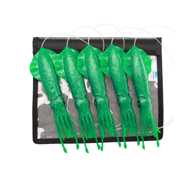 Load image into Gallery viewer, Fathom Pre-Rigged Vivid Squid Chains 9"

