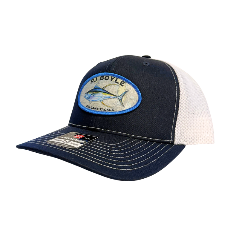 Load image into Gallery viewer, Tuna Patch Navy/White Snapback - Richardson 112 - RJ Boyle
