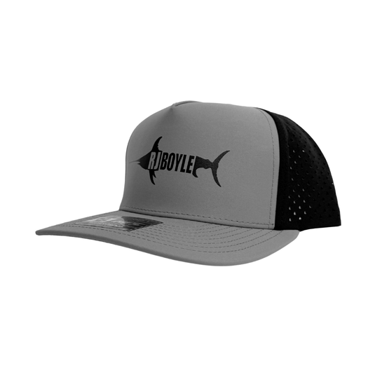 RJ Boyle Logo Grey/Back - 10/10 Hat - RJ Boyle