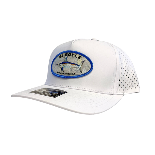 Swordfish Oval Patch White - 10/10 Hat - RJ Boyle