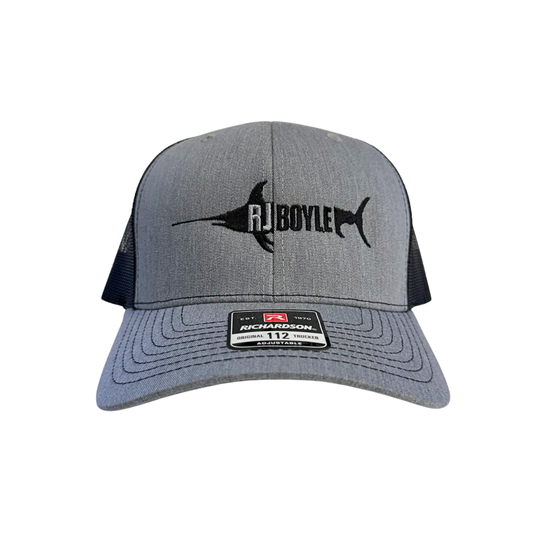 RJ Boyle Logo Snapback - Grey/Black Richardson 112 - RJ Boyle
