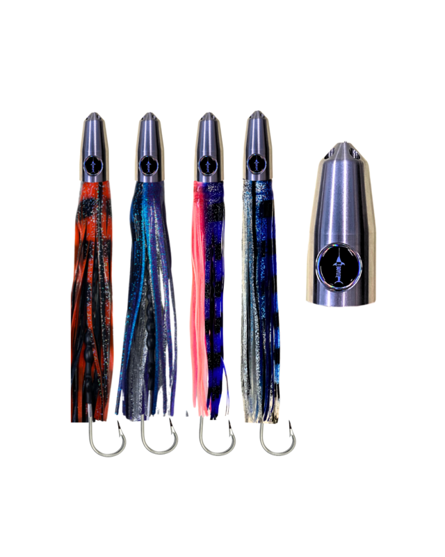 RJ Boyle Stainless Wahoo Trolling Rig - Jet